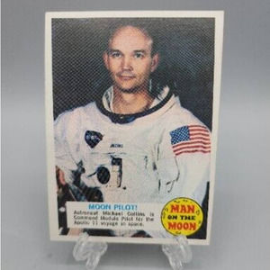 1969 Topps Man On The Moon #53 Moon Pilot Michael Collins Rookie Card Astronaut